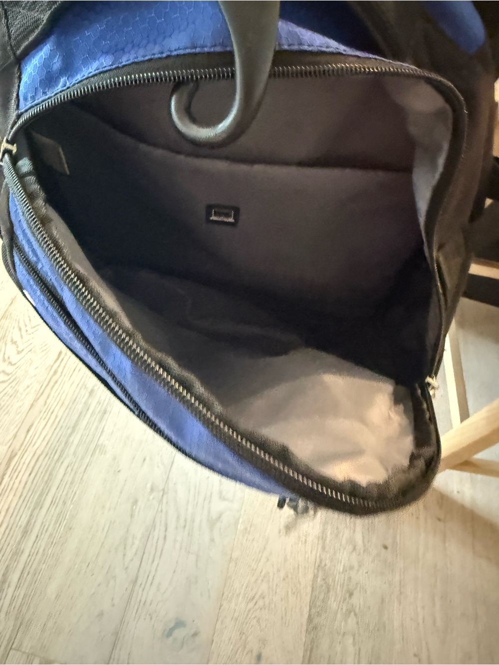 adidas Blue and Black Sport Backpack with Logo - Picture 4 of 8